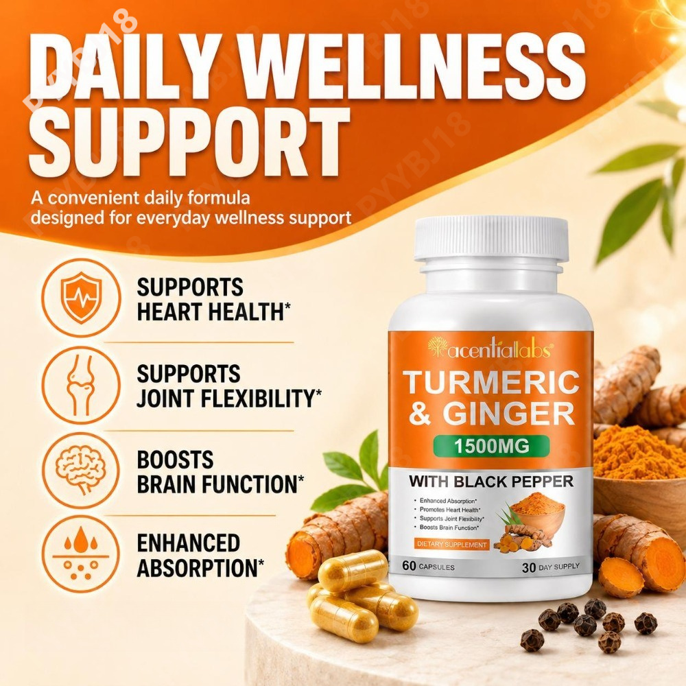 Cápsulas de Cúrcuma e Gengibre - Turmeric Curcumin Capsule avaliação e preço